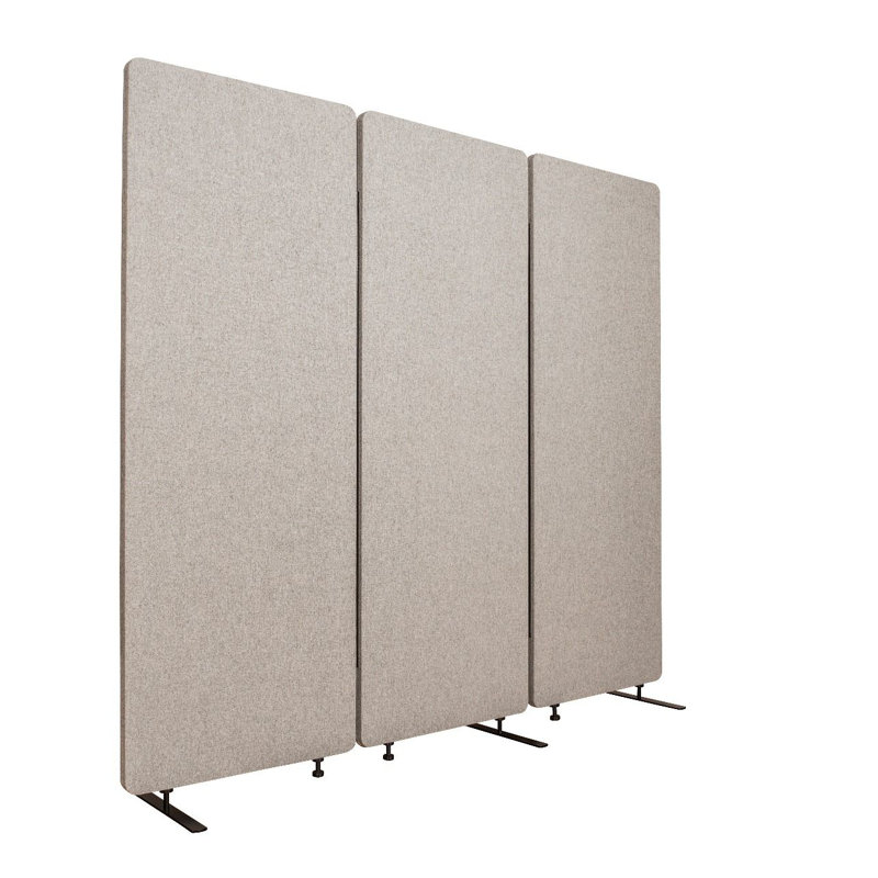 Paravent 3 panneaux Reclaim, Gris