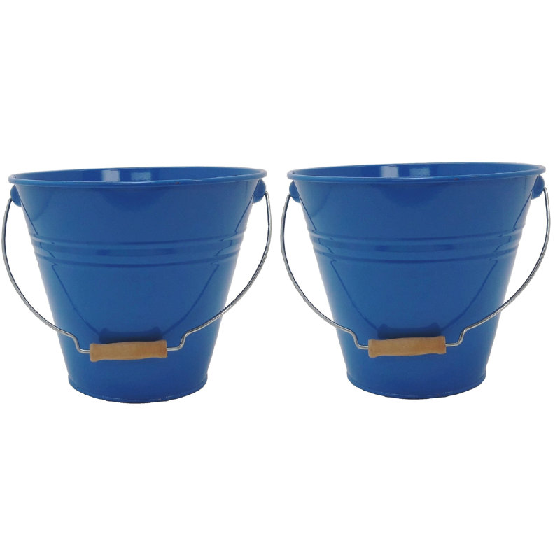 Gracie Oaks Decorative Bin, Blue