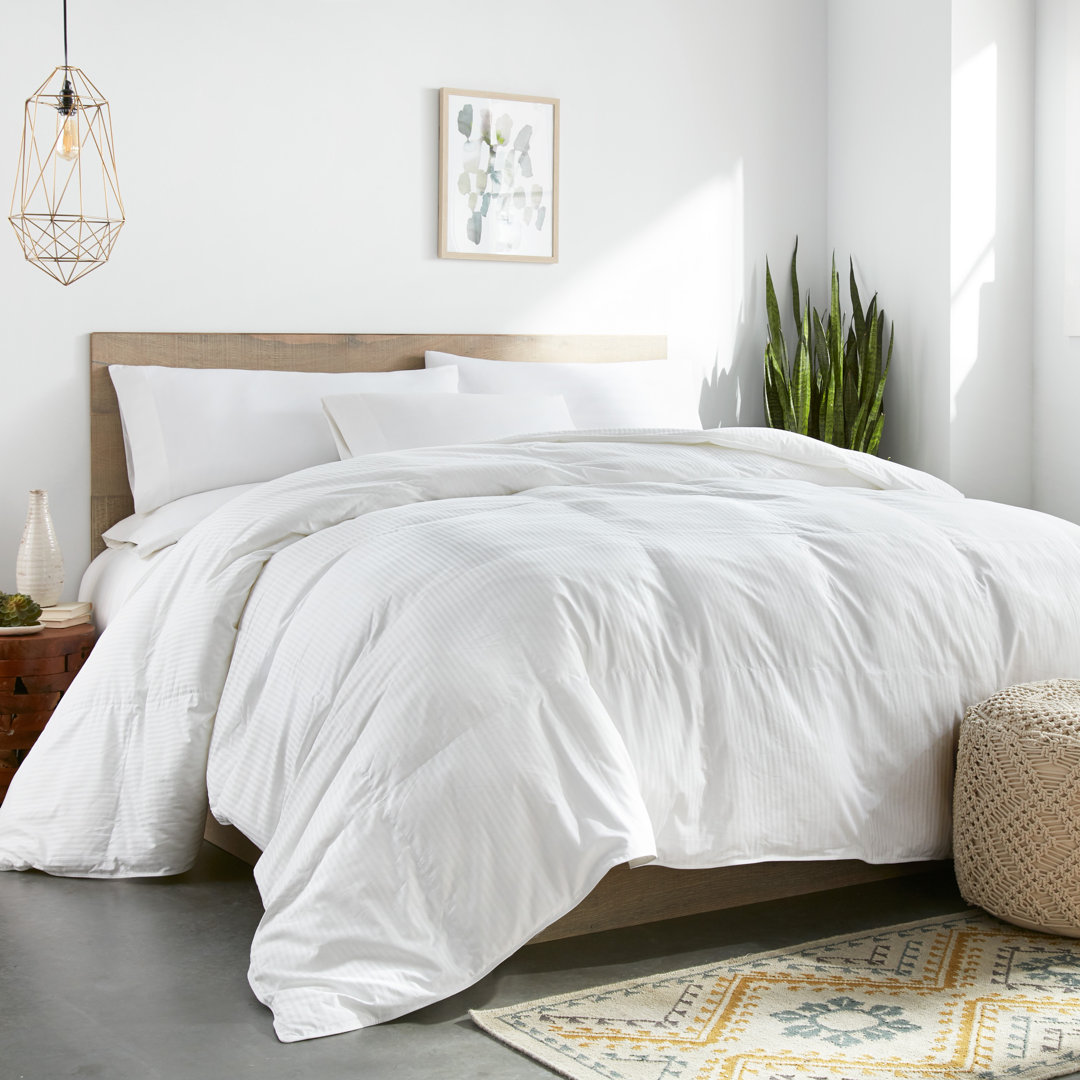 Colossal King Oversized 120" x 120" King Down Alternative Comforter - White Color Downlite