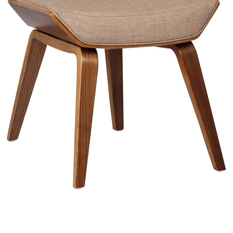 Terence 46cm H Polyester Blend Upholstered Side Chair, Beige