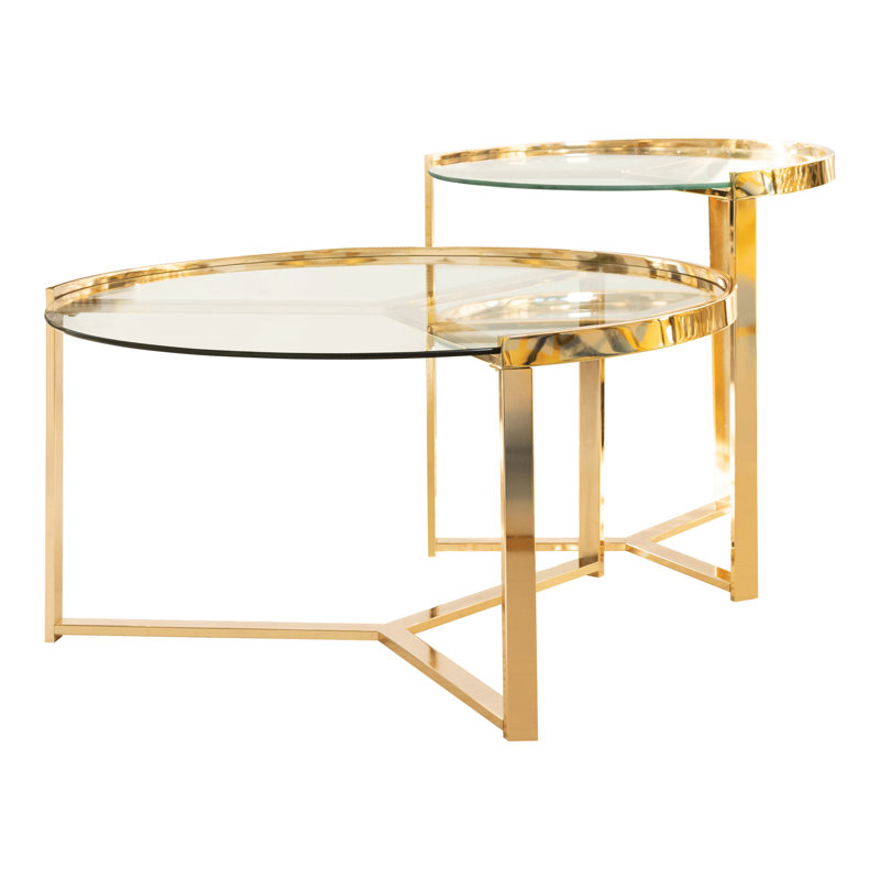 Darlina Glass Tray Top Nesting Tables