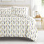 Ensemble de housse de couette à motif de plumes Home-718048615