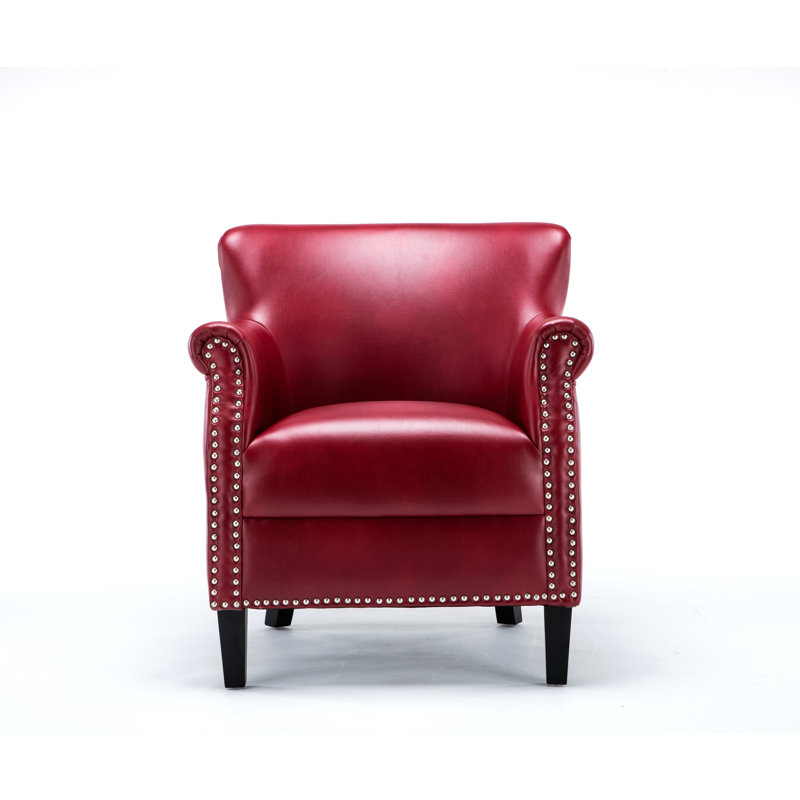 Fauteuil club rouge Hadley, Rouge