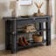  Console en bois massif l 54 po Nastya-1950253721