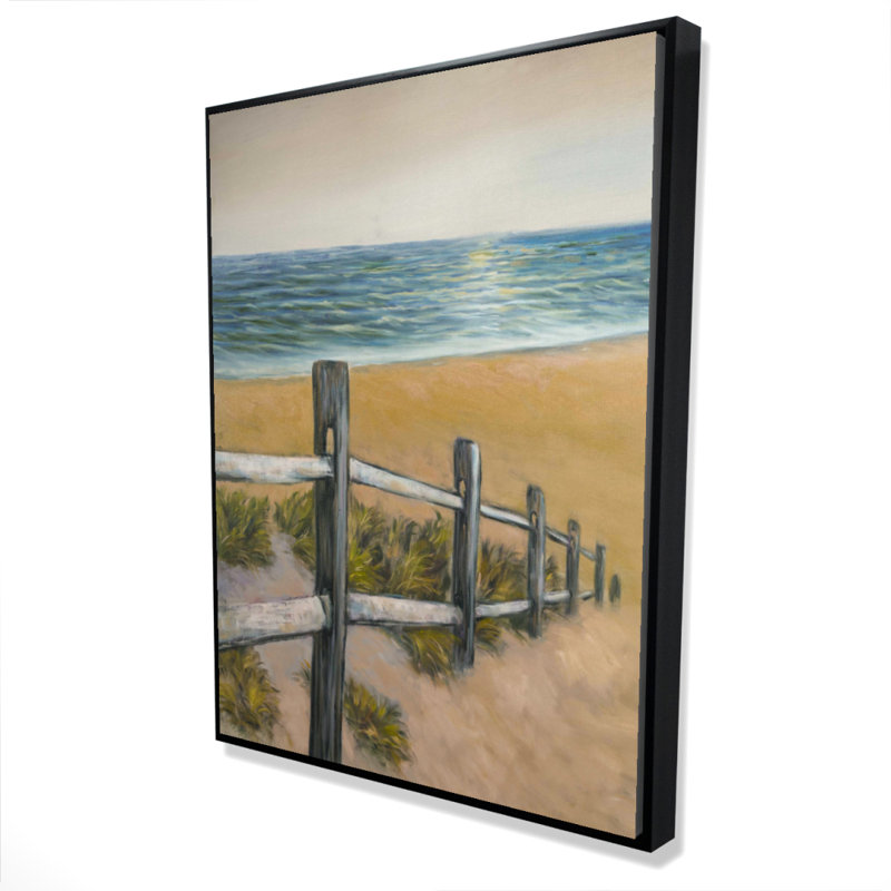 Quiet Seaside Print On Canvas