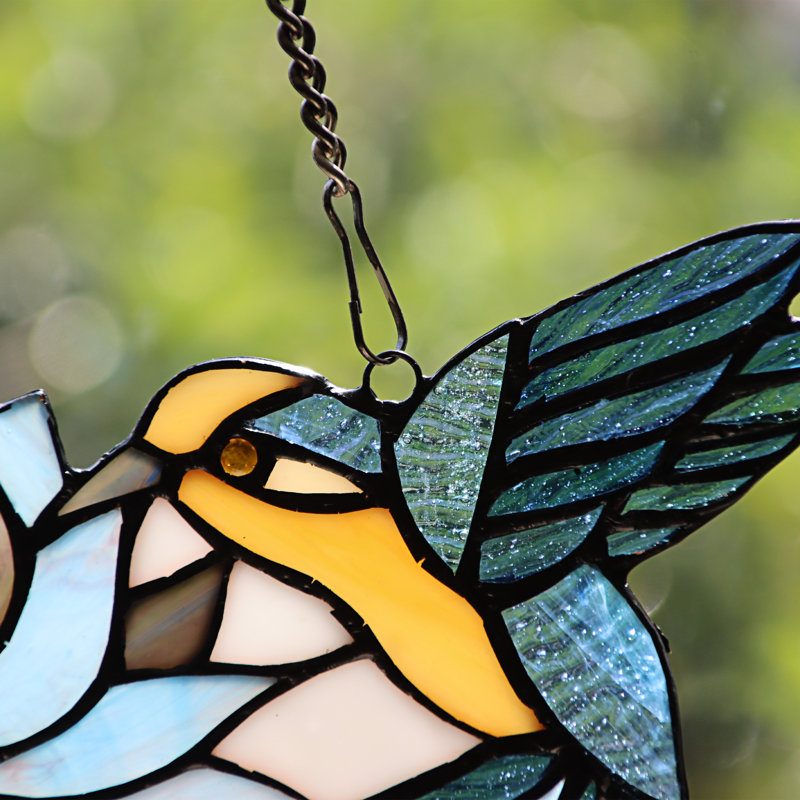 Herwig Window Panel, Blue/Green/Yellow