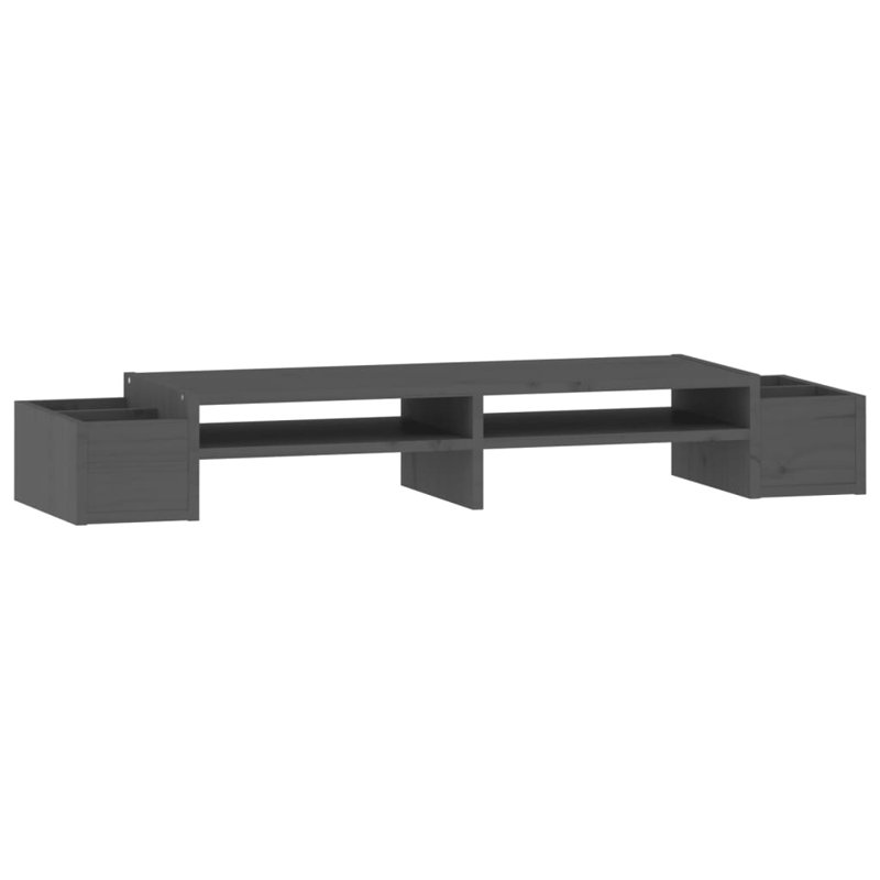 Jarade Wood Monitor Stand, Grey
