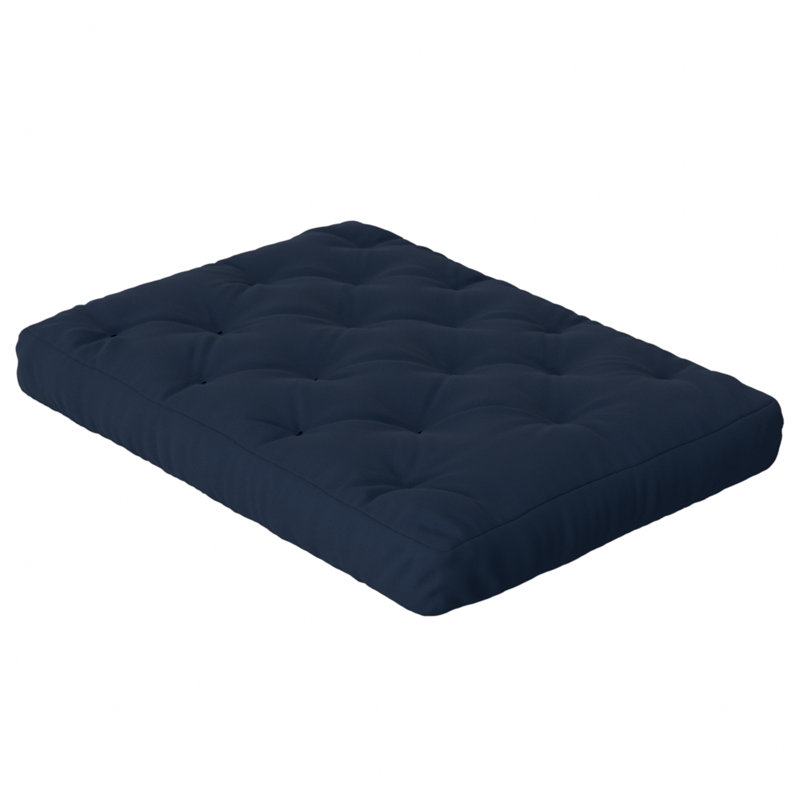 Lipson Futon Sofa Bed Foam Mattress CertiPUR-US Certified, No Frame, 8", Full, Navy