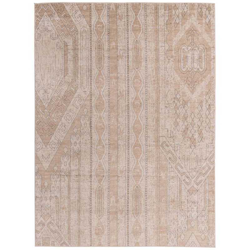 Tapis brun clair Jacklynn, Rectangle 7 pi 10 po x 10 pi