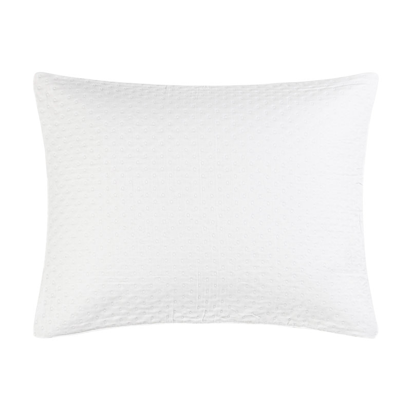 Nimbus Solid Color 100% Cotton Sham, King, White