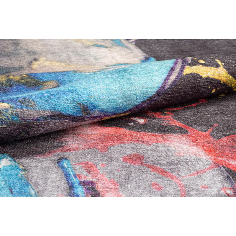 Premium 100% Polyester Area Rug, 6.9 x 10.2 ft | 1850 g/m², 0.2 in Pile Height | Recycled Poly Cotton Underside | Machine Washable at 30°C | Soft, Durable, Eco-Friendly Design for Modern Living Spaces