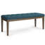 Banc de repose-pieds touffeté à aspect lin l 48 po Waverly-5543069