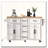 56.5" Kitchen Island with Drop Leaf and Power Outlet