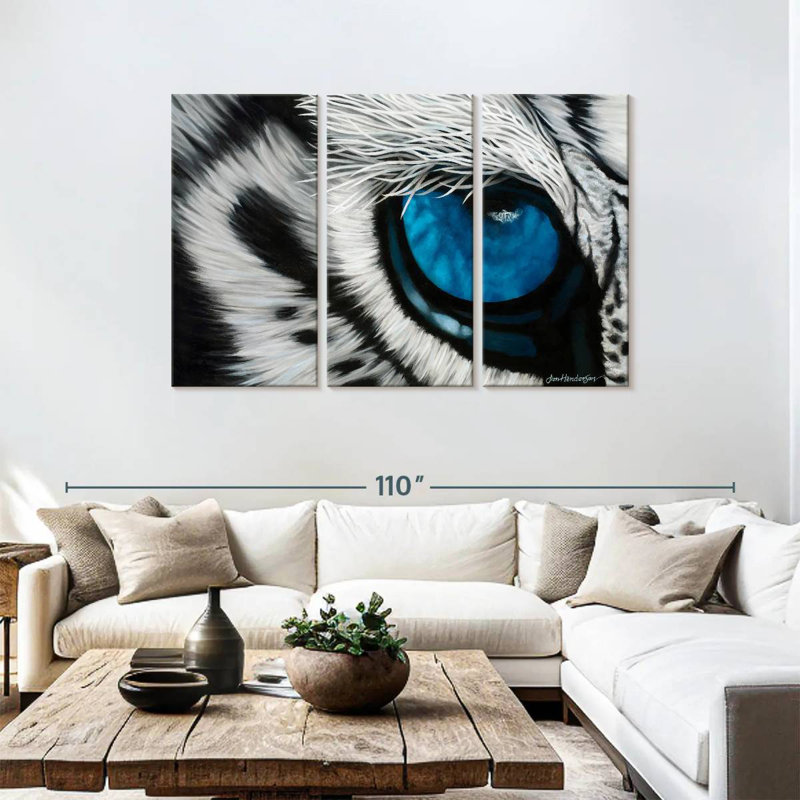 Brampt Blue Tiger Eye, 48" H x 74" W