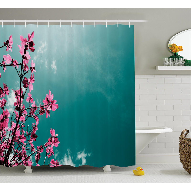 Rideau de douche simple fig tree, H 69 po x l 70 po