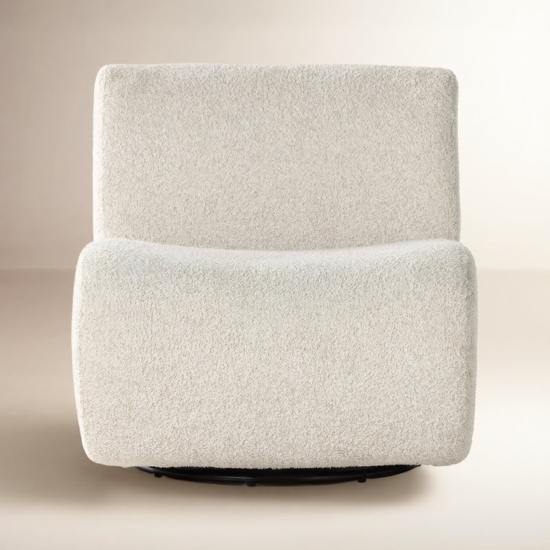 Siedell Swivel Lounge Chair, Sheldon Ivory