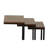Kendrik 23.5" H x 18" W Solid Wood C-Table Nesting Tables (Set of 3) -664734425-597112105