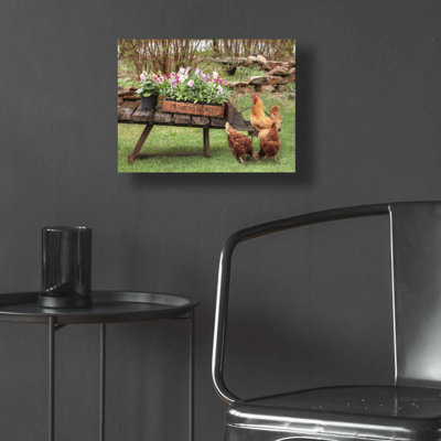 'Farmer's Flower Cart' by Lori Deiter Acrylic Glass Wall Art