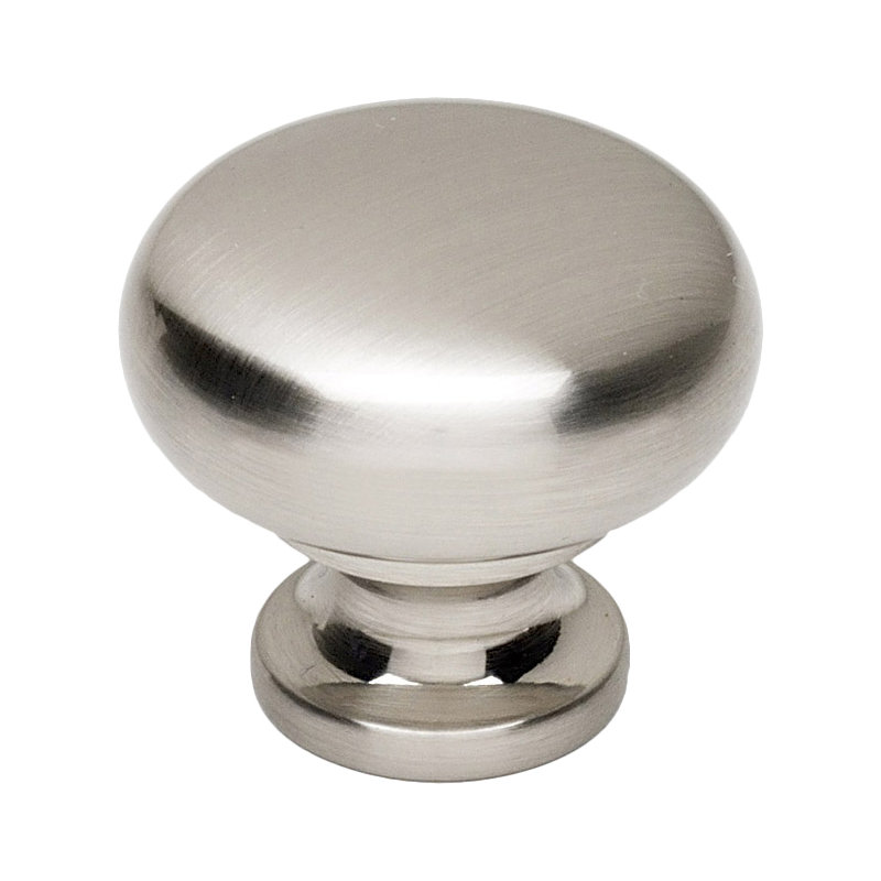 Mushroom Knob, Satin Nickel