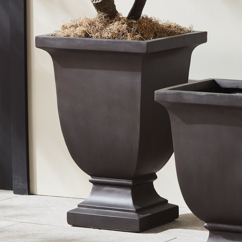 Beckett Concrete Composite Planter, 28.5"H x 20"W x 20"D