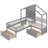 Hildemarie Twin Size House Bed with Upholstered Sofa-416420832