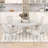 Danyelle 5Pcs Extendable Round Dining Set with Wood Table and 4 Upholstered Chairs-743889341