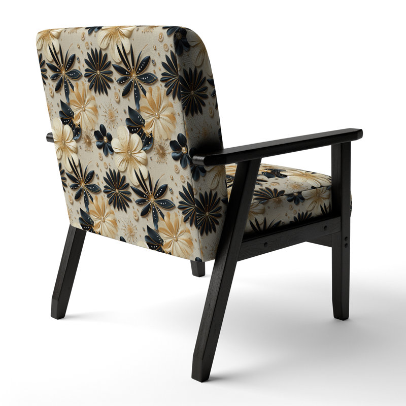 Fauteuil d'appoint rembourré en velours beige et champagne opulent Glam