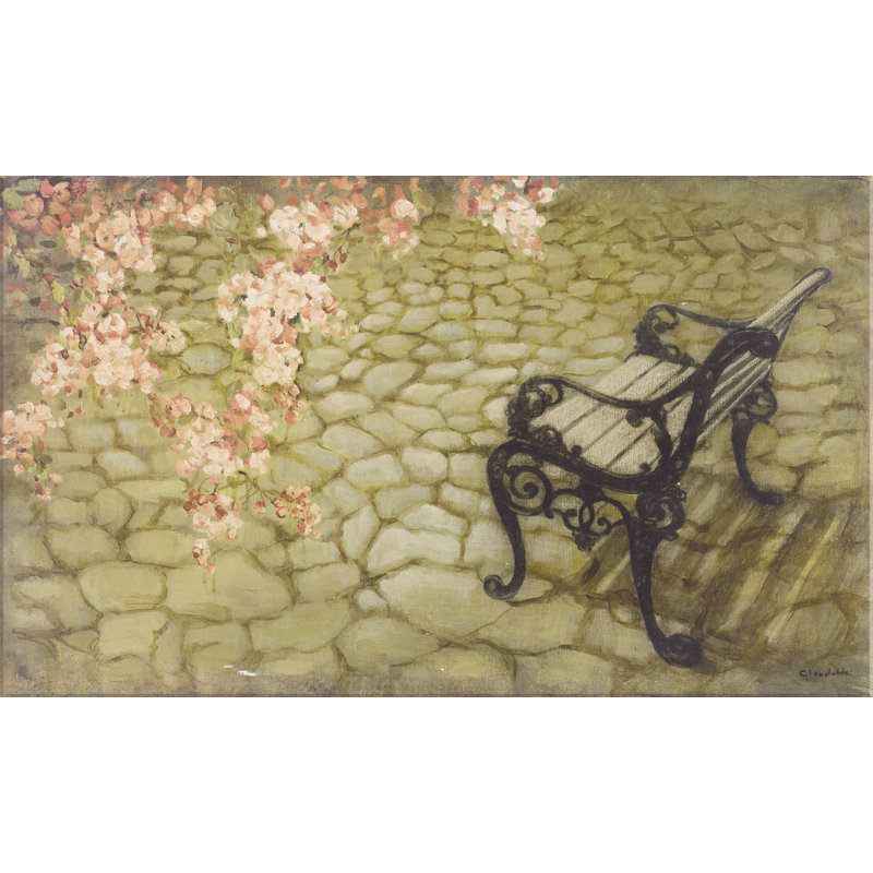 Park Bench Print by Claudette