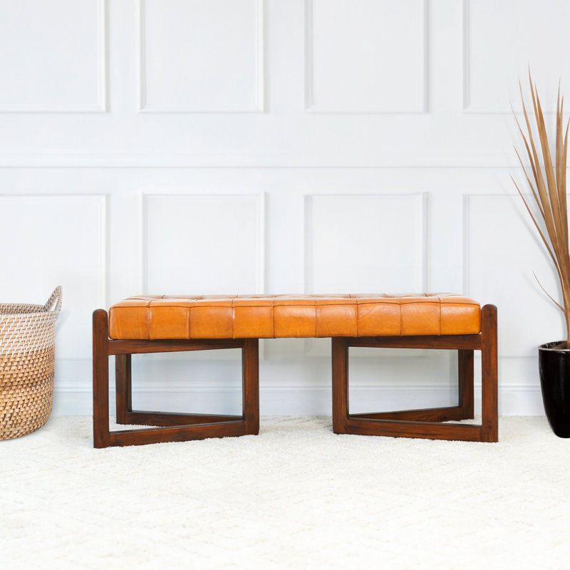 Cuir véritable brun clair Riley