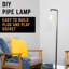 Lampe de lecture sur pied robuste avec base industrielle