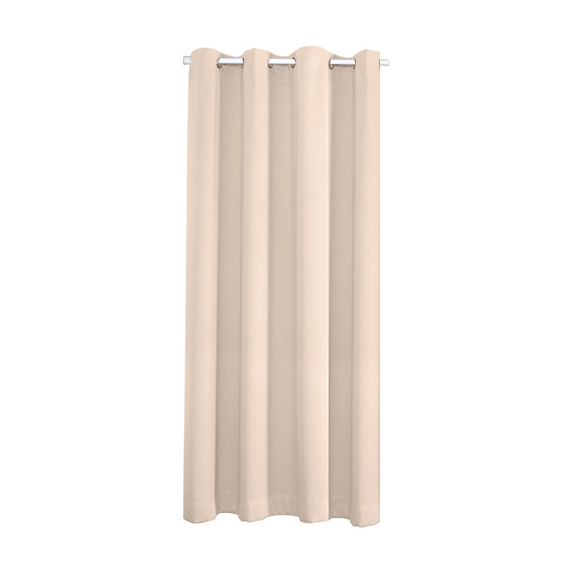 Colfield Polyester Blen Blackout Curtain Single Panel, Brown, 52" W x 80" L