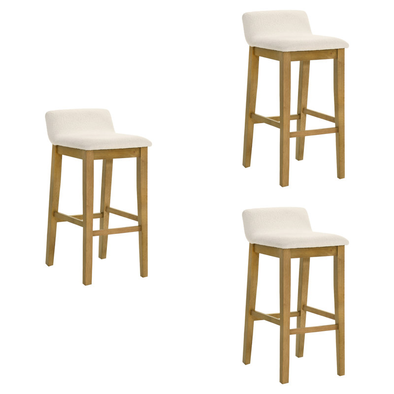 Ensemble de 3 tabourets de bar Annikah, Tabouret de bar (siège d'une hauteur de 30,5 po), 3, Amber Glow