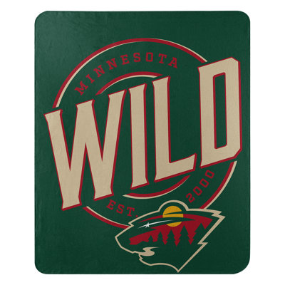 NHL Minnesota Wild Fleece Throw Blanket, Hockey Fan Decor, 50x60 Inches