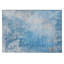 Tapis extérieur lavable antidérapant bleu et gris 2 pi x 3 pi