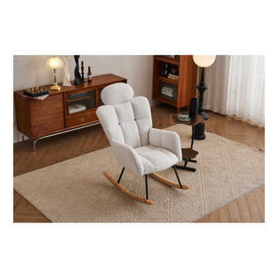 Fauteuil oscillant rembourré Teddy