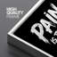 Motif de gymnastique noir et blanc, "Bold Workout" typographie inspirante-128876678-128876679
