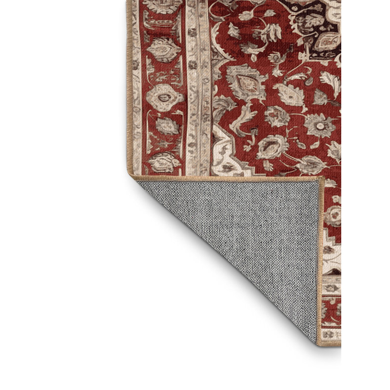 Tapis brun lavable à la machine, Carré 4 pi