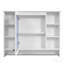 Armoire de toilette 3 en 1, armoire à pharmacie murale de 36 pouces avec tablette réglable et porte à fermeture en douceur, miroir haute définition avec rangement pour meuble-lavabo de salle de bain-670894941