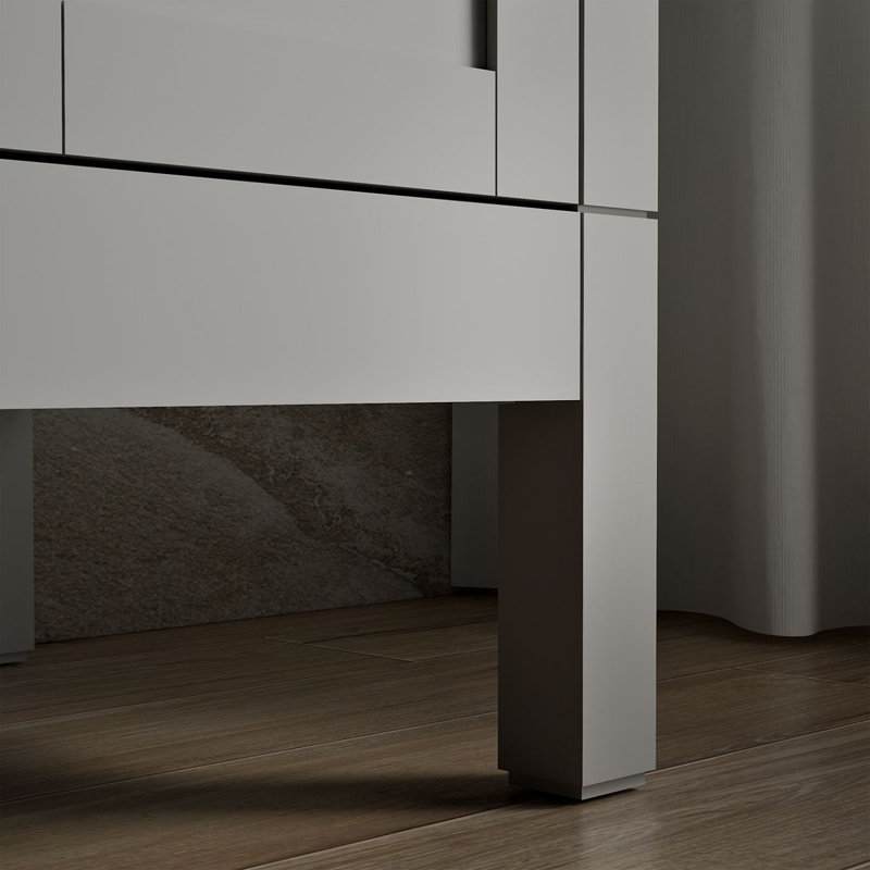 Hadron 61" Single Bathroom Vanity Set, Atmos Grey, Atmos Gray