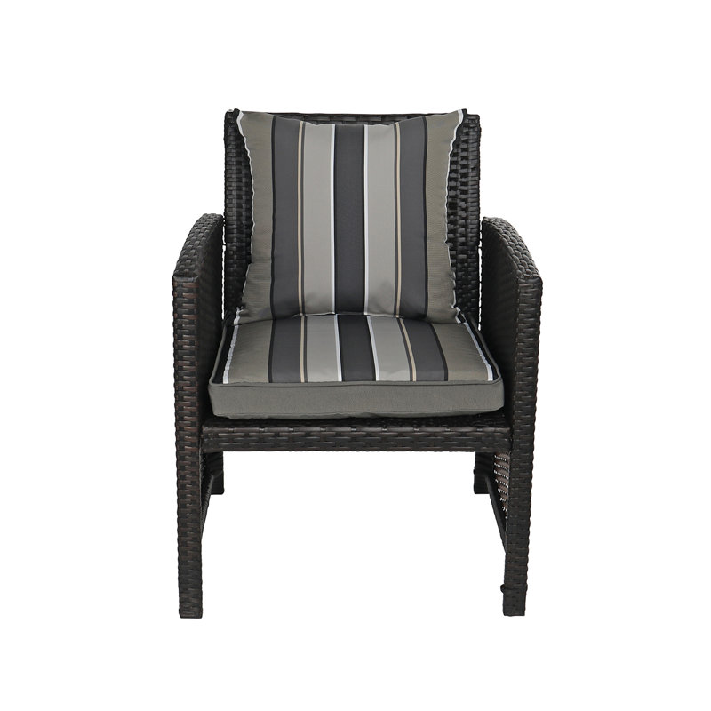 Rohando Outdoor 2'' Dining Chair Seat Cushion, Gray