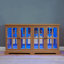 Vitrine à DEL avec vitrine antique et portes en verre