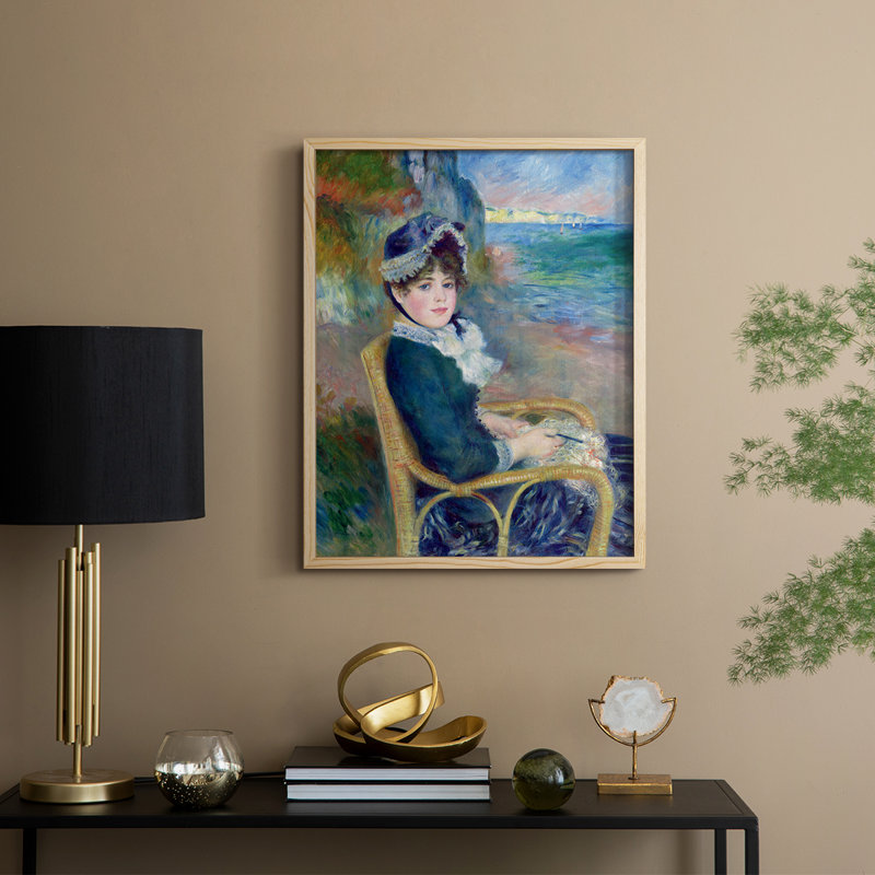 By The Seashore, reproduction encadrée - bois massif, H 21 po x l 17 po