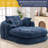 Cloudlike Chenille Chaise – Compression-Molded Foam Lounge-655036097