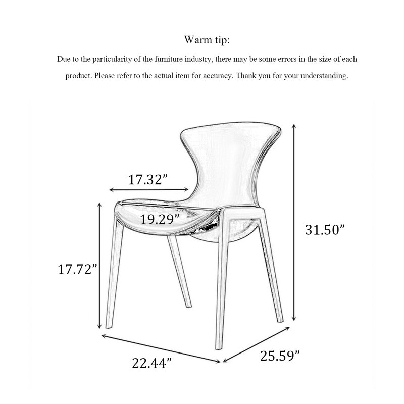 Italian Minimalist Saddle Leather Backrest Dining Chair
