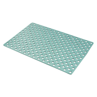  Bath Tub Shower Mat, Machine Washable Non Slip Bath Mat with Drain Holes and Suction Cups for Bathroom Stall and Tub Floor, Bathroom Essentials (Green)