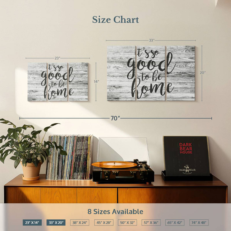 So Good To Be Home Typography I, 14" H x 23" W