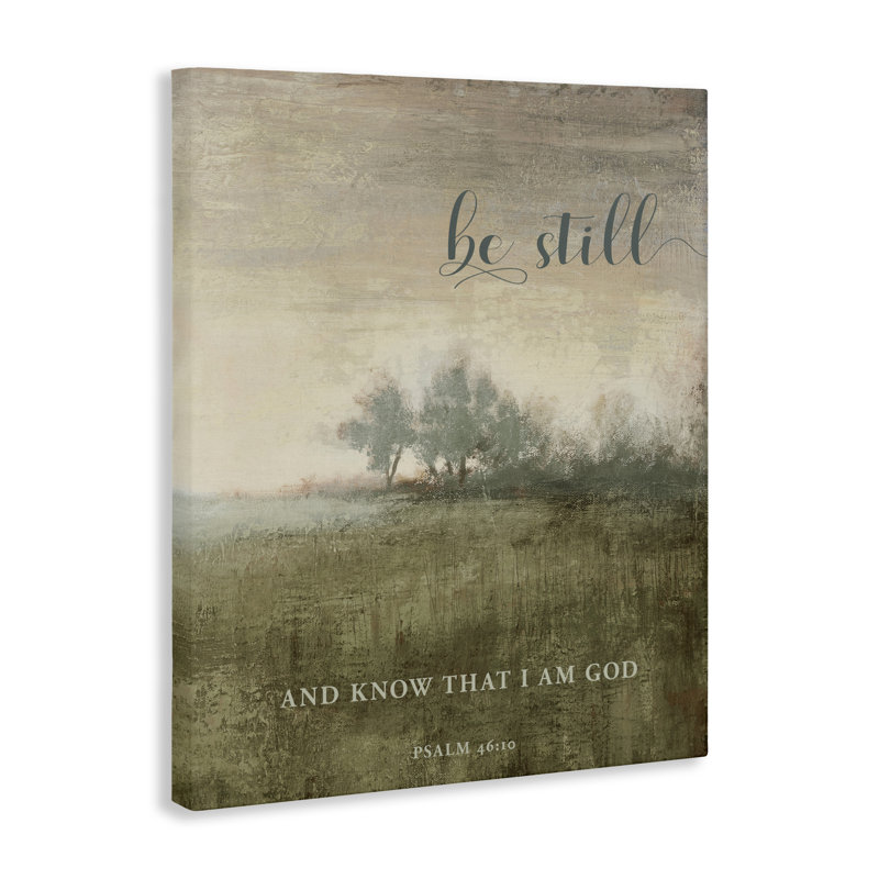 Be Still Psalm 46:10, toile par Michael Marcon, H 20 po x l 16 po