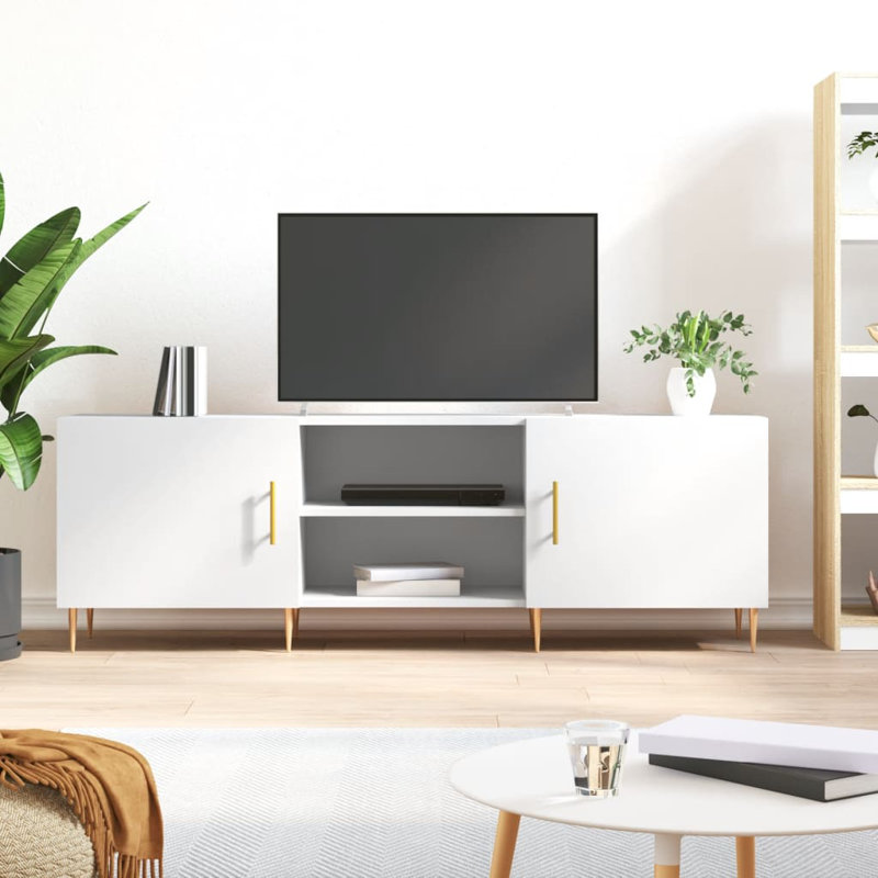 Adamsburg TV Stand for TVs up to 65", White