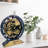 Desk wooden Clock Round 10 inches with Real Moving Gears (Transformable into a Wall Clock - detachable base) Canada Collection-1049897951