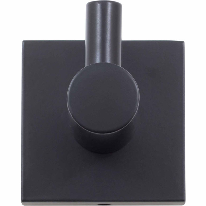 Vienna Wall Mounted Robe Hook, Matte Black